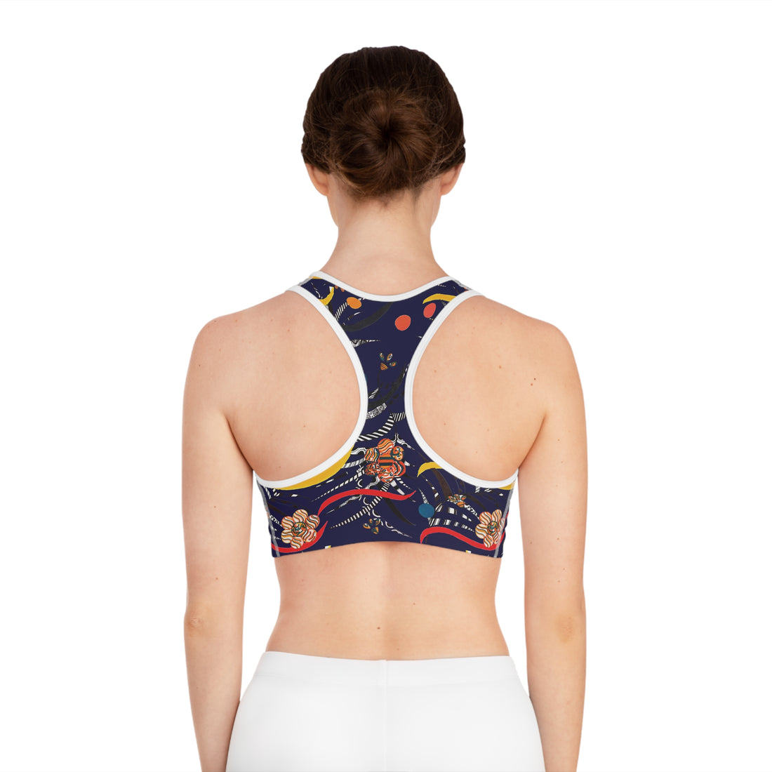 Ink Wilderness Print Racer Back (AOP) Sports Bra