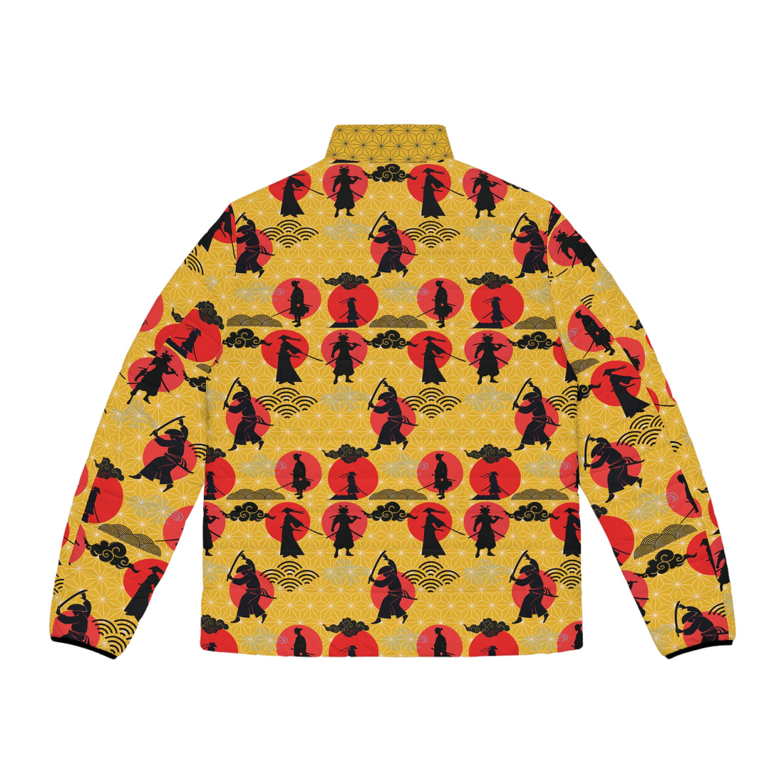 Yellow Samurai Men's Puffer Jacket