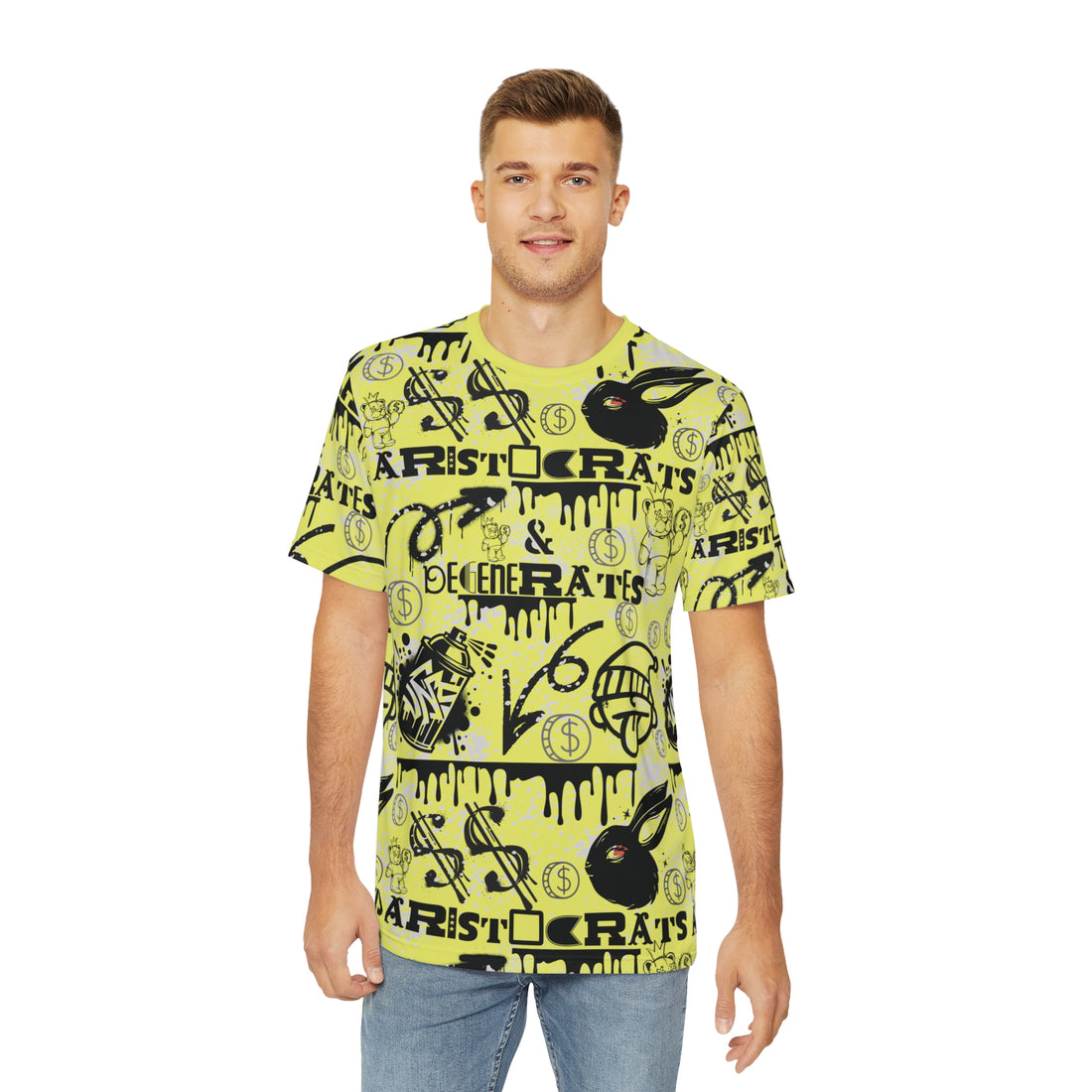 Canary Graphic Polar Men's Polyester Tee (AOP)