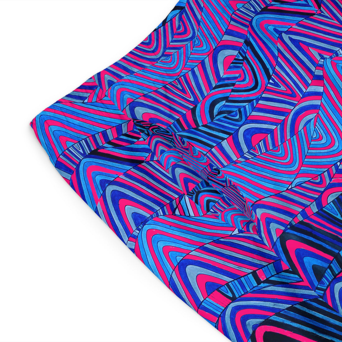 Hot Pink Sonic Print Men's Board Shorts (AOP)