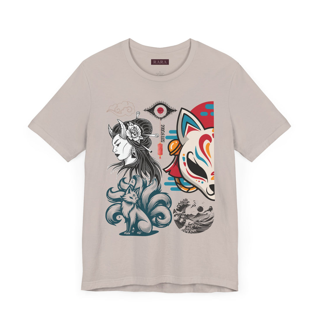 Japanese Kitsune Unisex Jersey Tee