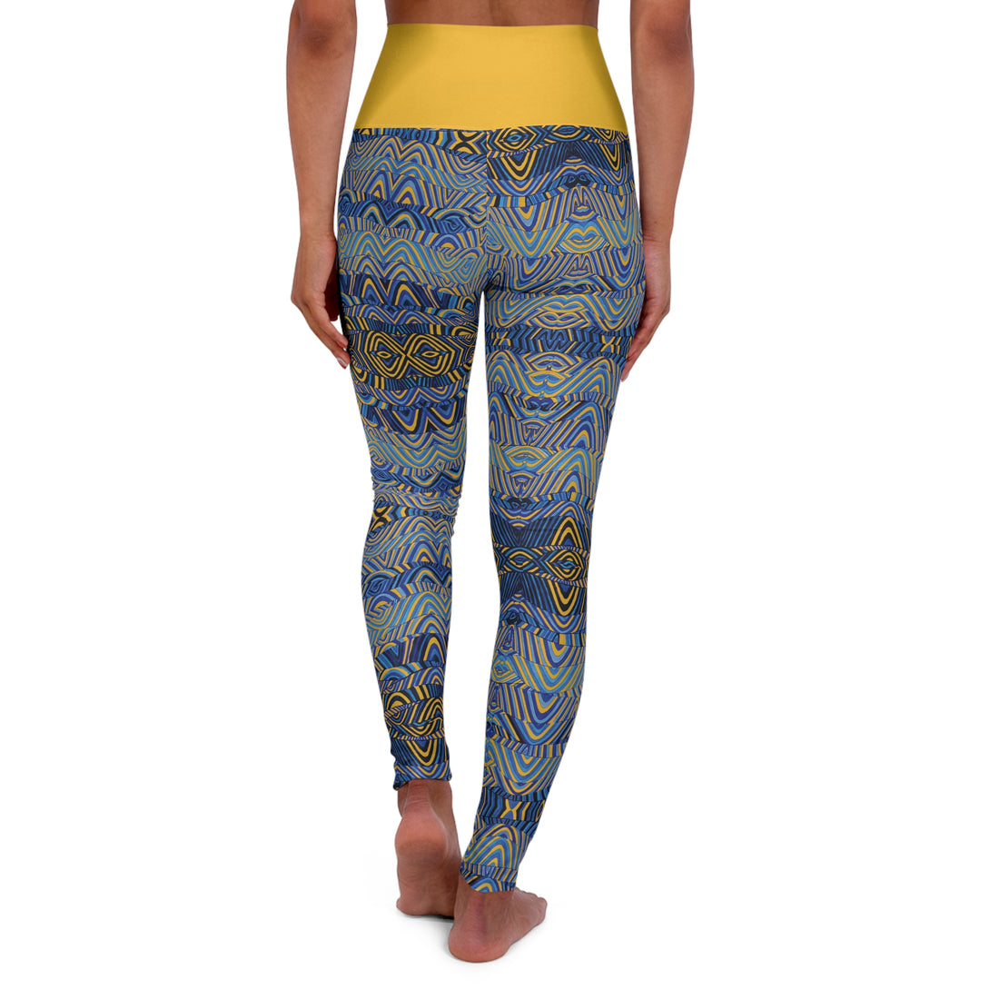 Yellow Sonic Yoga Leggings