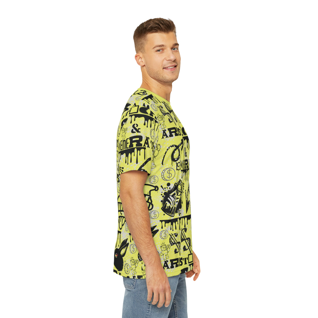 Canary Graphic Polar Men's Polyester Tee (AOP)