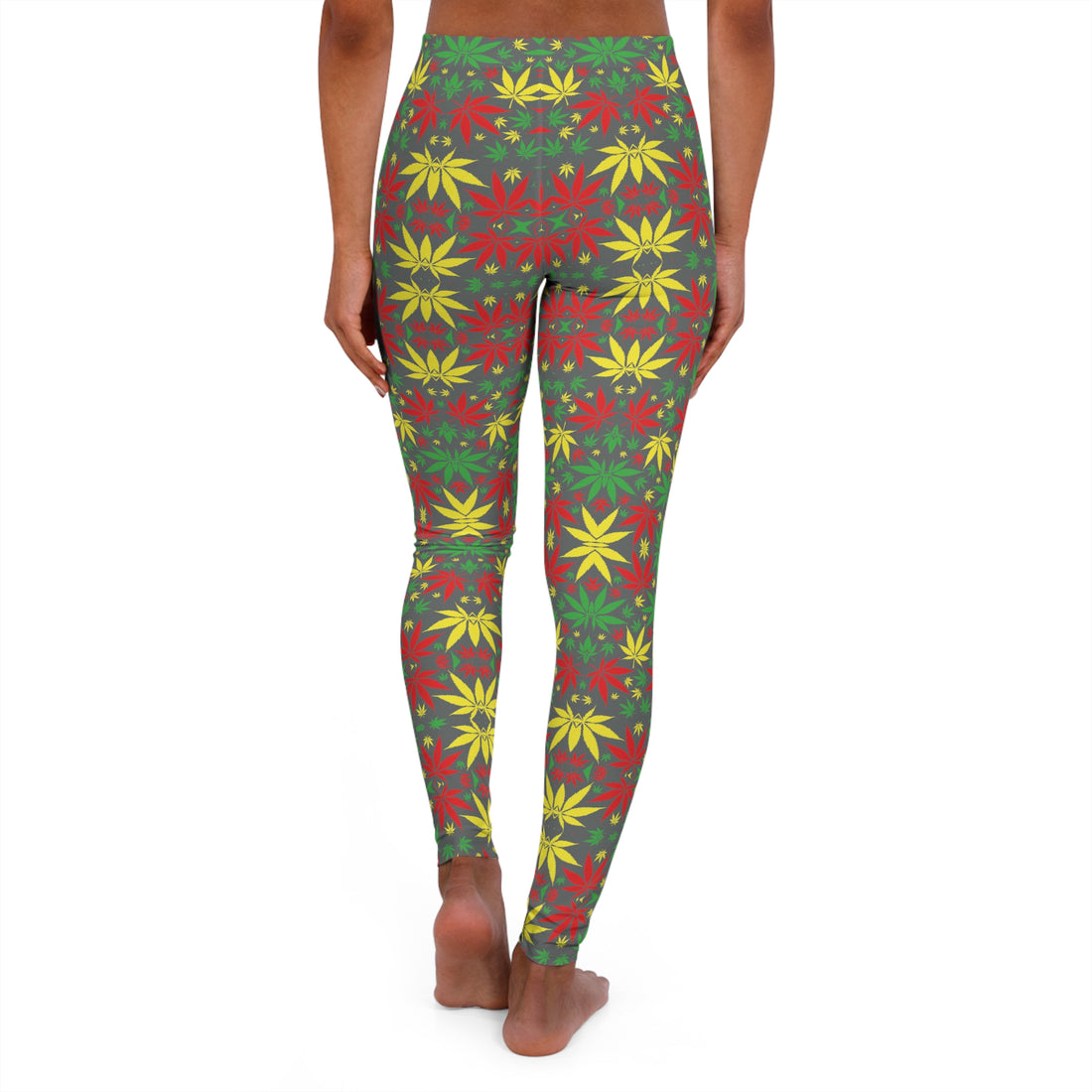 Ash Tropical Rasta Toned Spandex Leggings