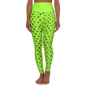 Lime Green Stargirl Yoga Leggings