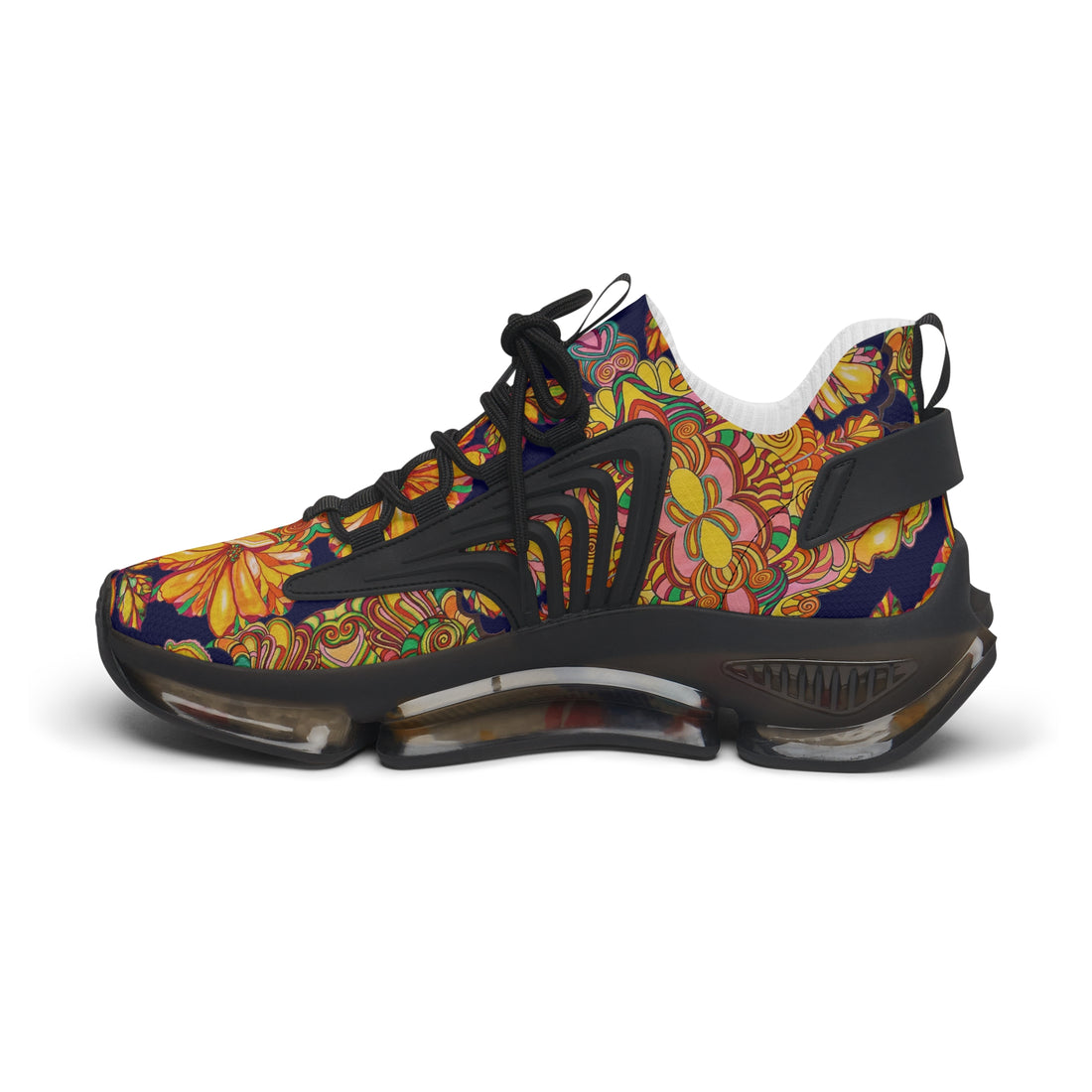 Ink Artsy Floral OTT Women's Mesh Knit Sneakers