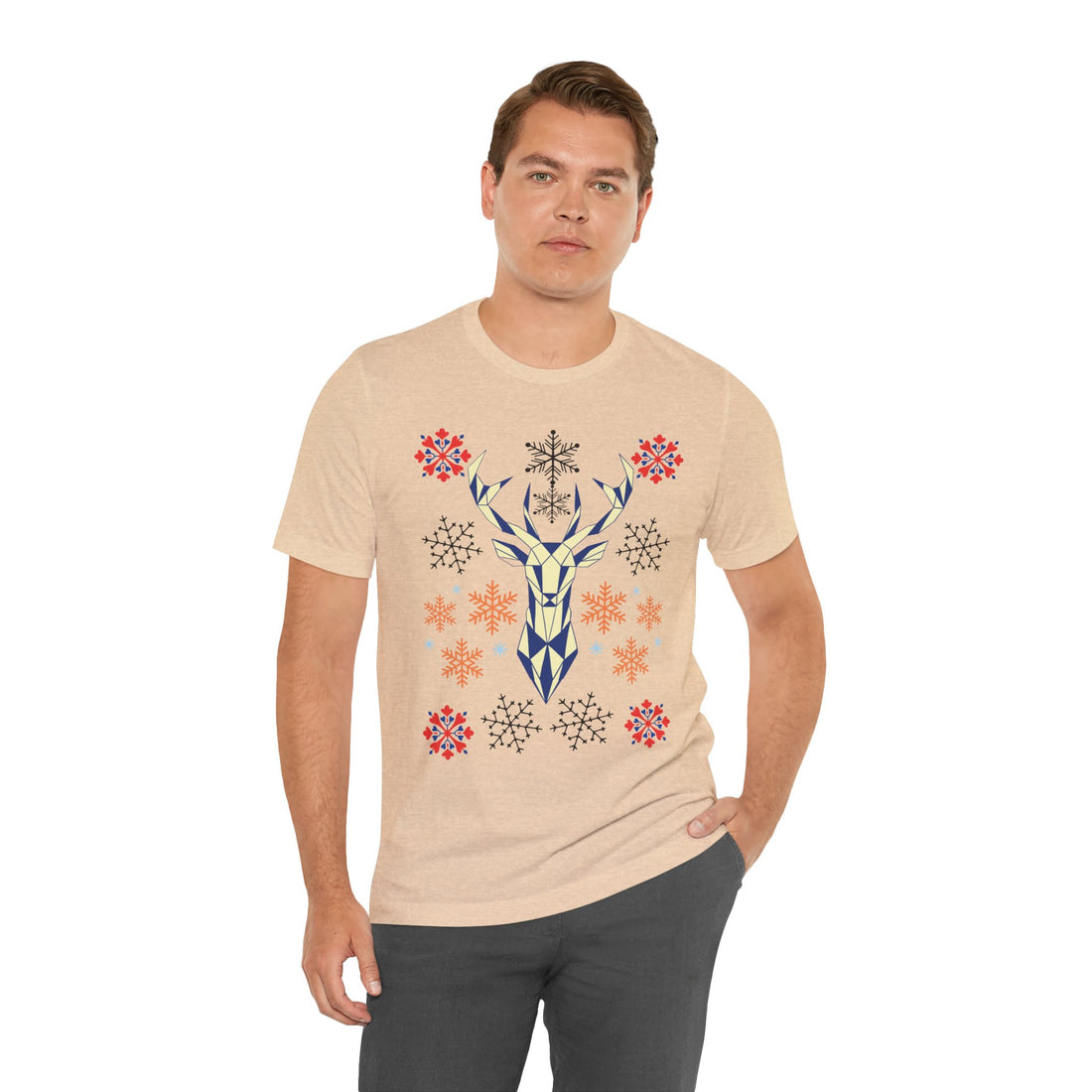 Stag Print Unisex Jersey Tee