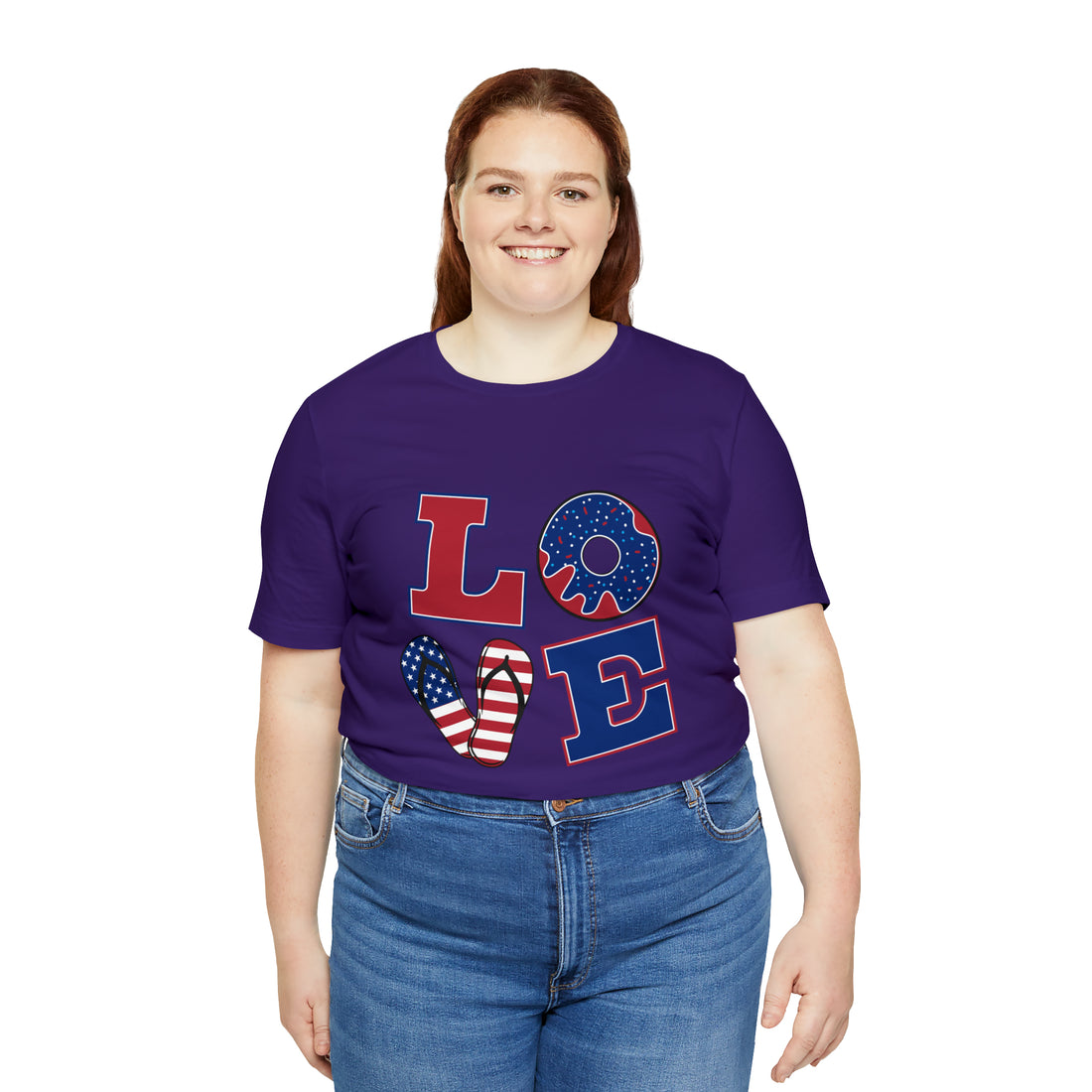 Unisex Jersey American Love Tee