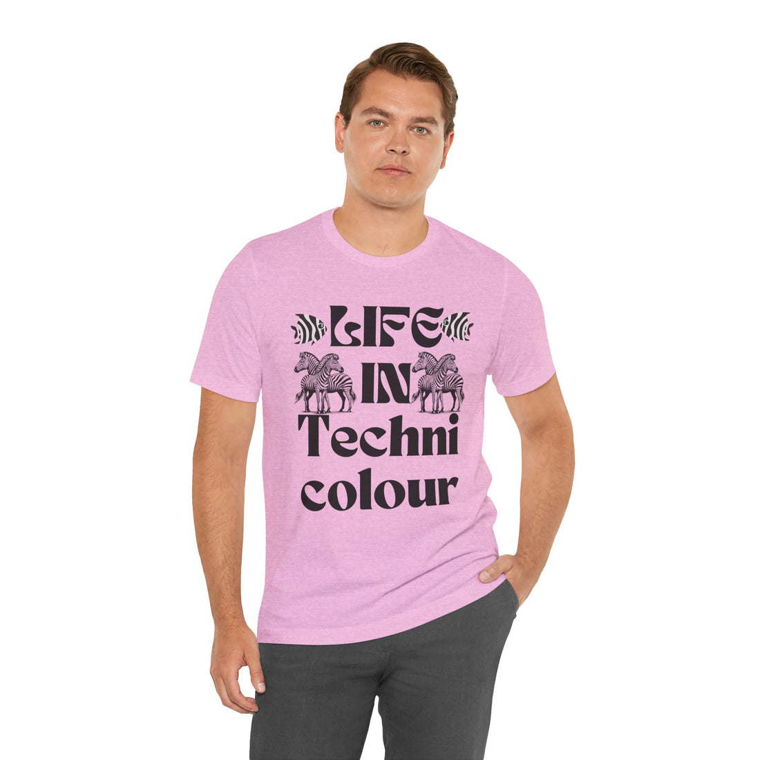 Life In Colour Typography Unisex Jersey Tee