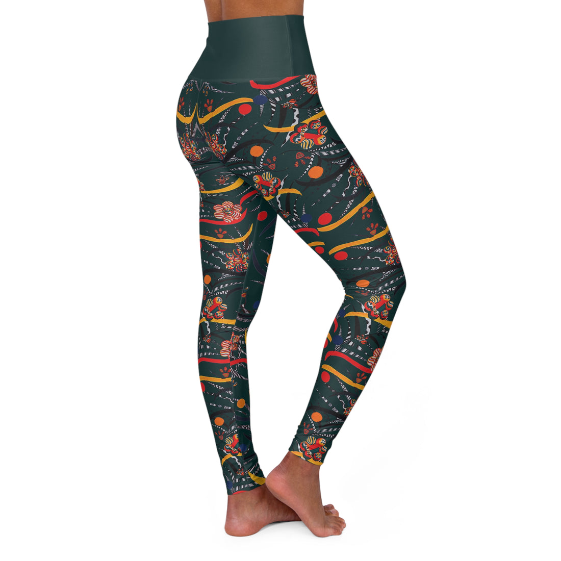 Bottle Green Wilderness Yoga Leggings