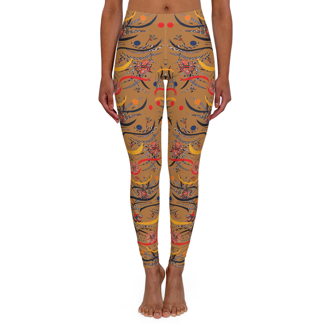 Tussock Wilderness Print Spandex Leggings