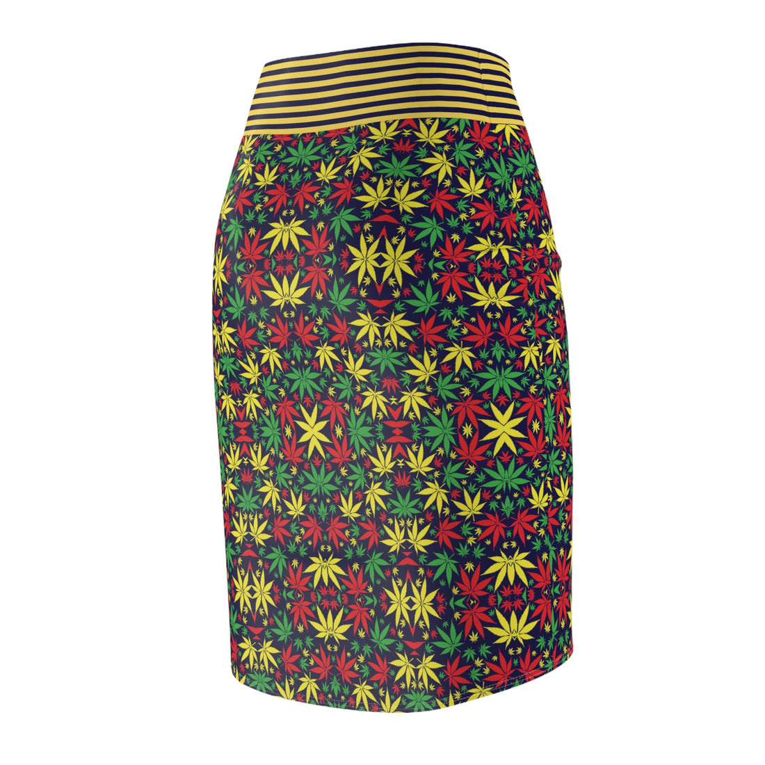 Ink Tropical Rasta Toned Pencil Skirt