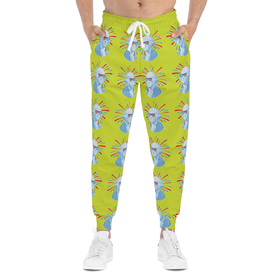 Lime Unisex Washington AOP Joggers