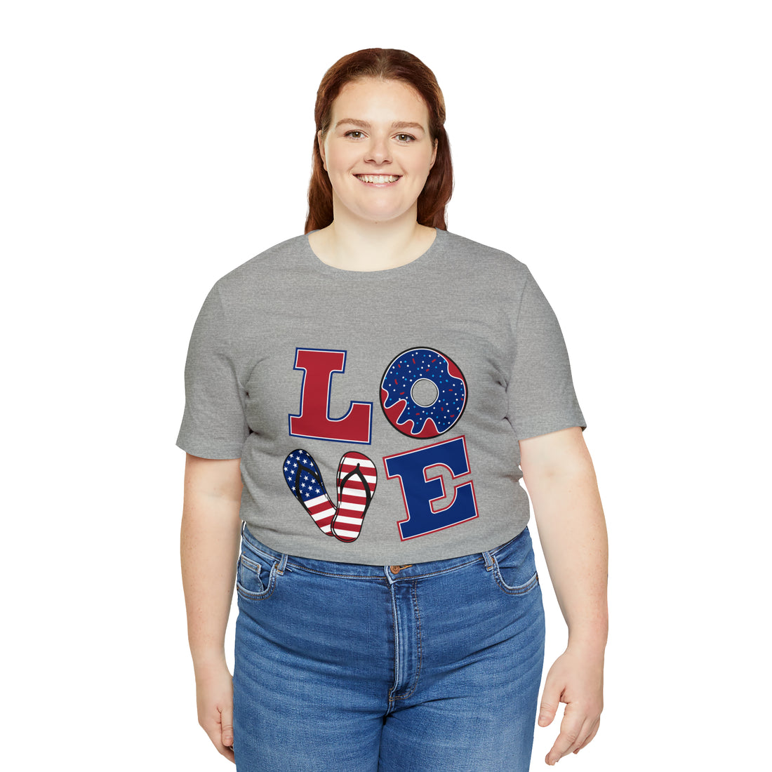 Unisex Jersey American Love Tee