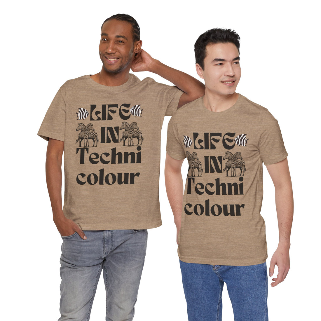 Life In Colour Typography Unisex Jersey Tee