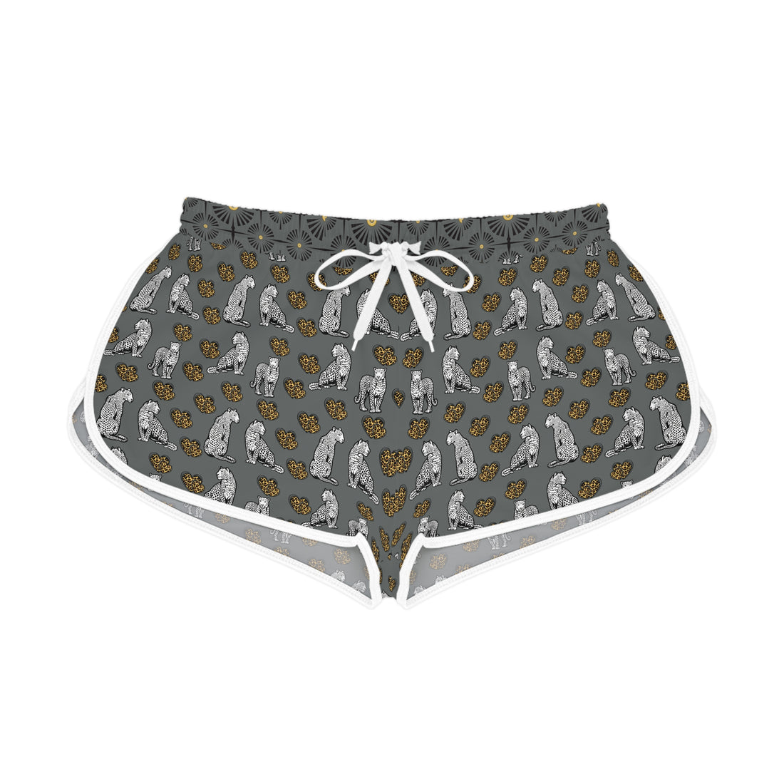 Ash Cheetah Hearts Relaxed Shorts