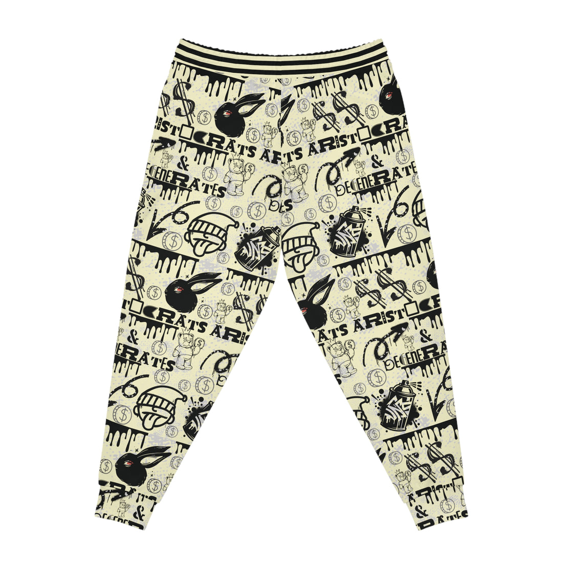 Cream Polar Graphic Unisex Joggers