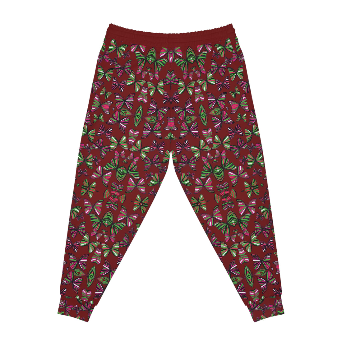 Marsala Butterflies Kaleidoscope AOP Joggers