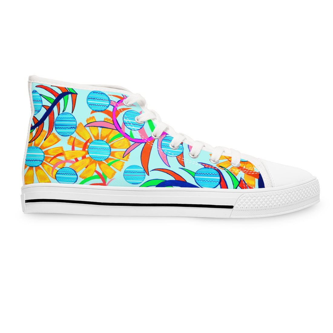 Icy Sunflower Women's High Top Sneakers