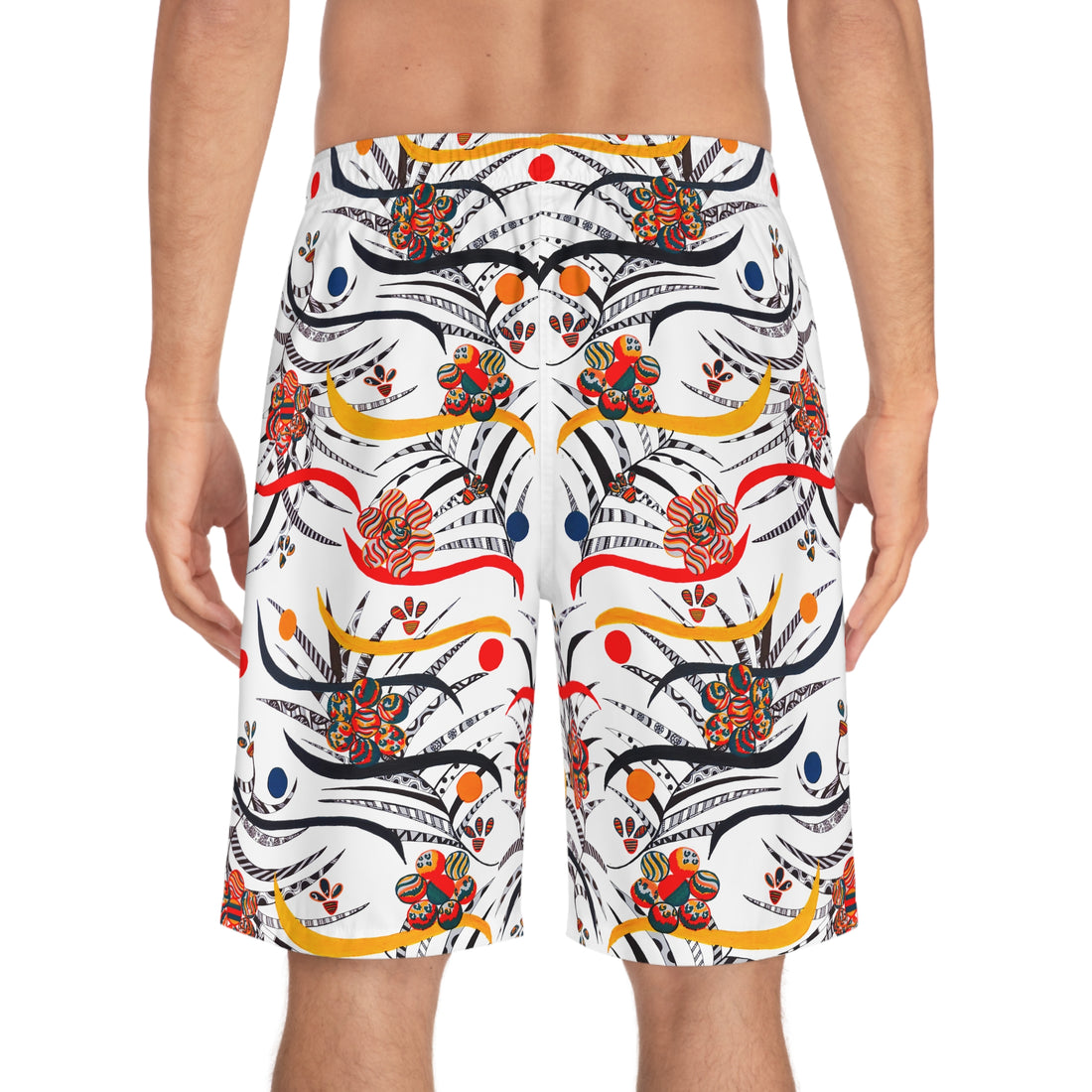 Wilderness Print Men's Board Shorts (AOP)