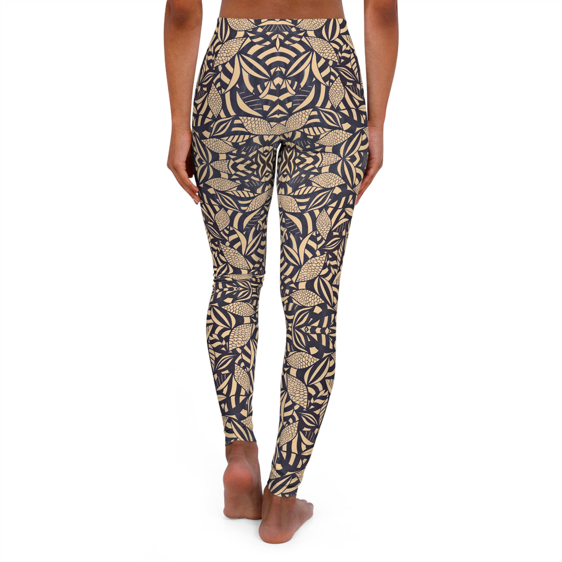 Tuscan Tropical Minimalist Spandex Leggings