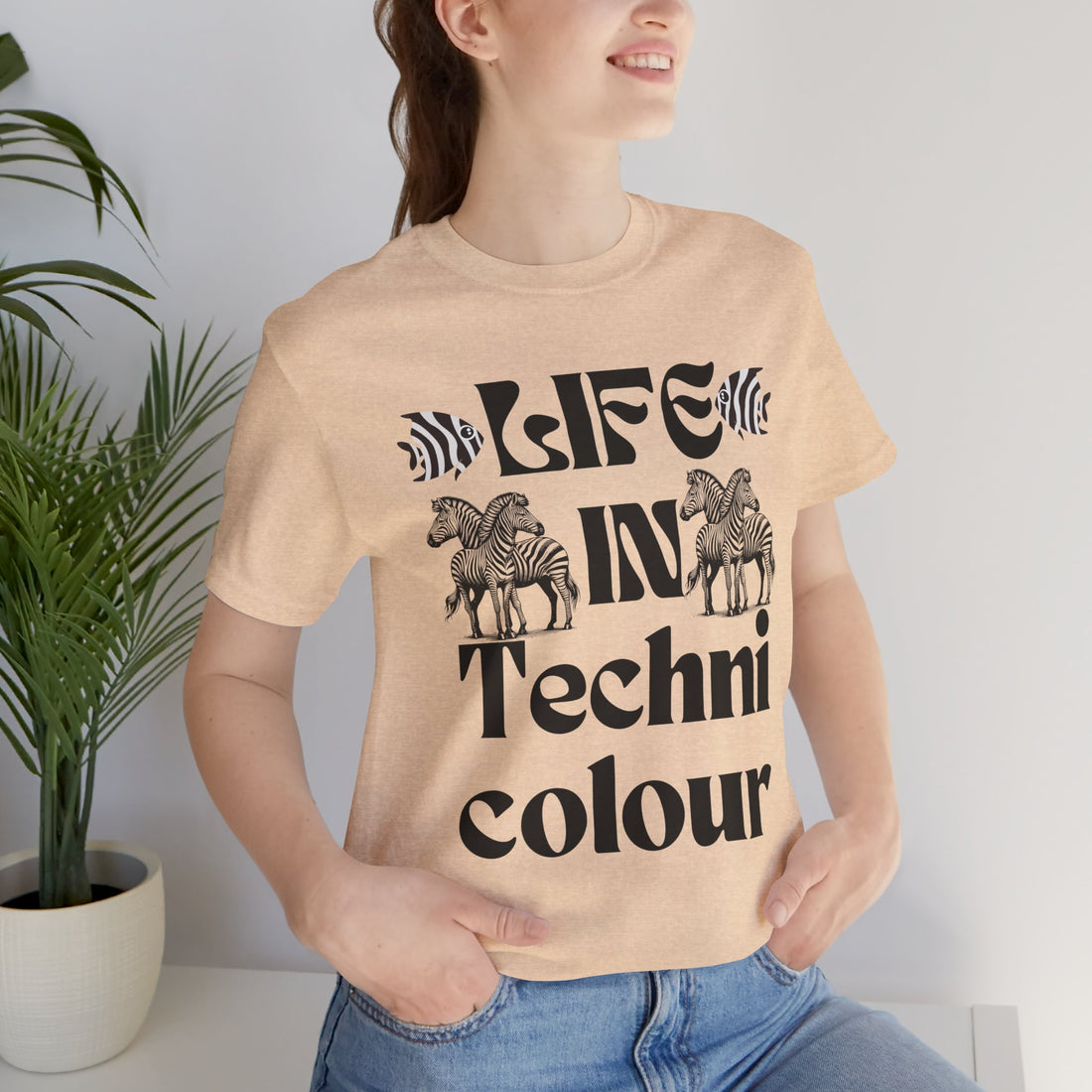 Life In Colour Typography Unisex Jersey Tee