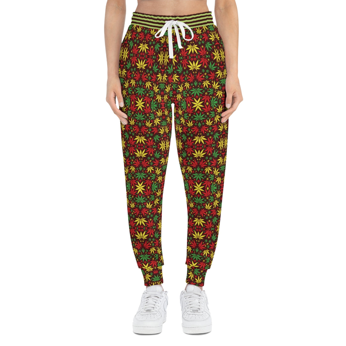 Marsala Tropical Rasta toned Unisex Joggers