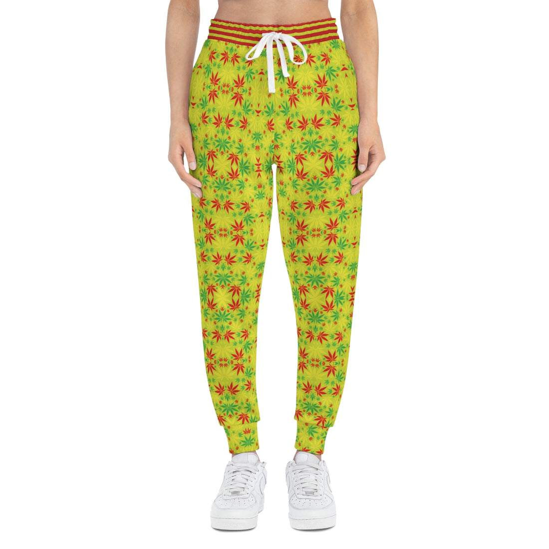 Lime Tropical Rasta toned Unisex Joggers