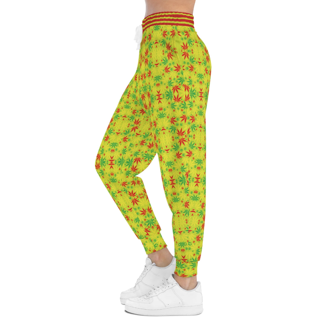 Lime Tropical Rasta toned Unisex Joggers