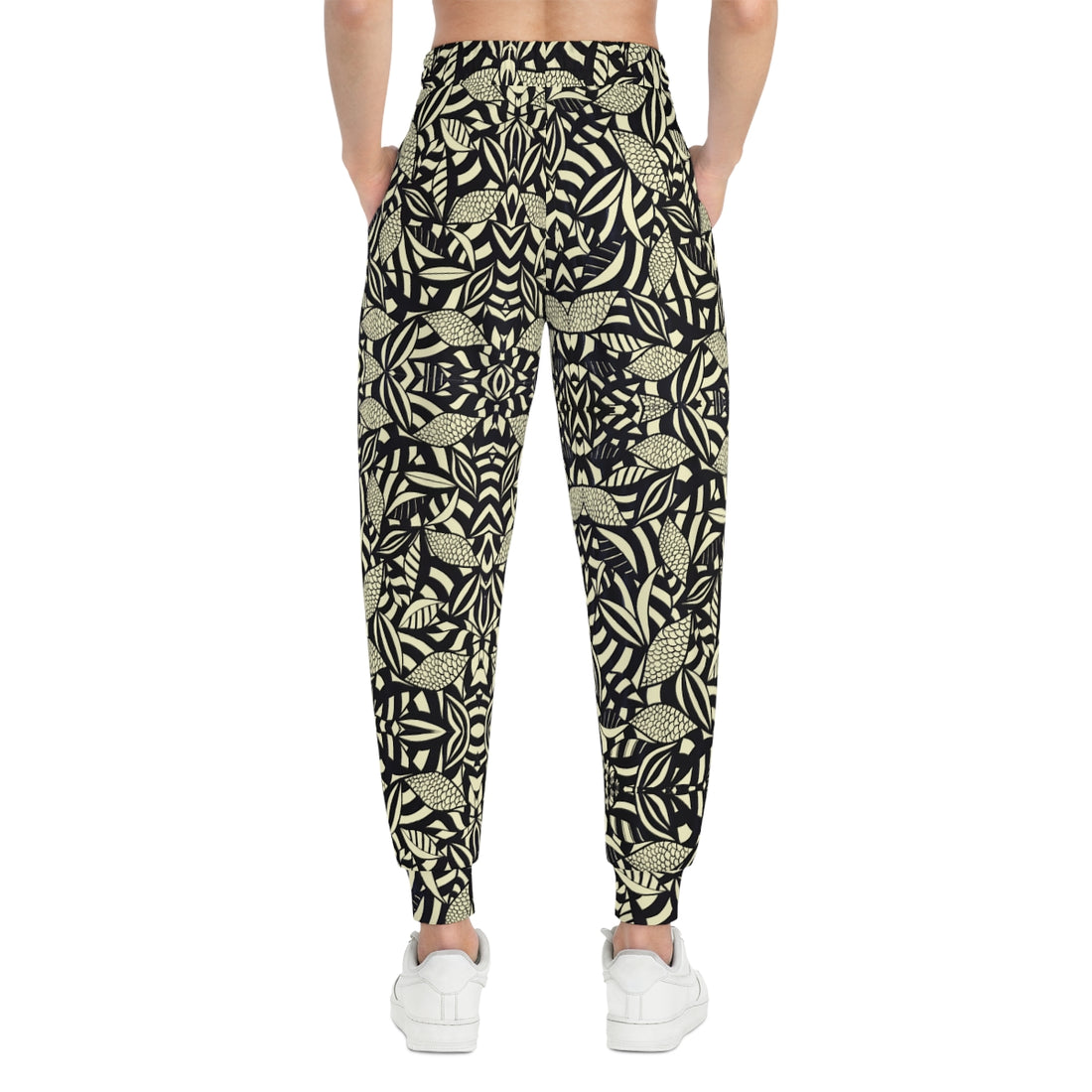 Cream Tropical Minimalist Unisex Joggers