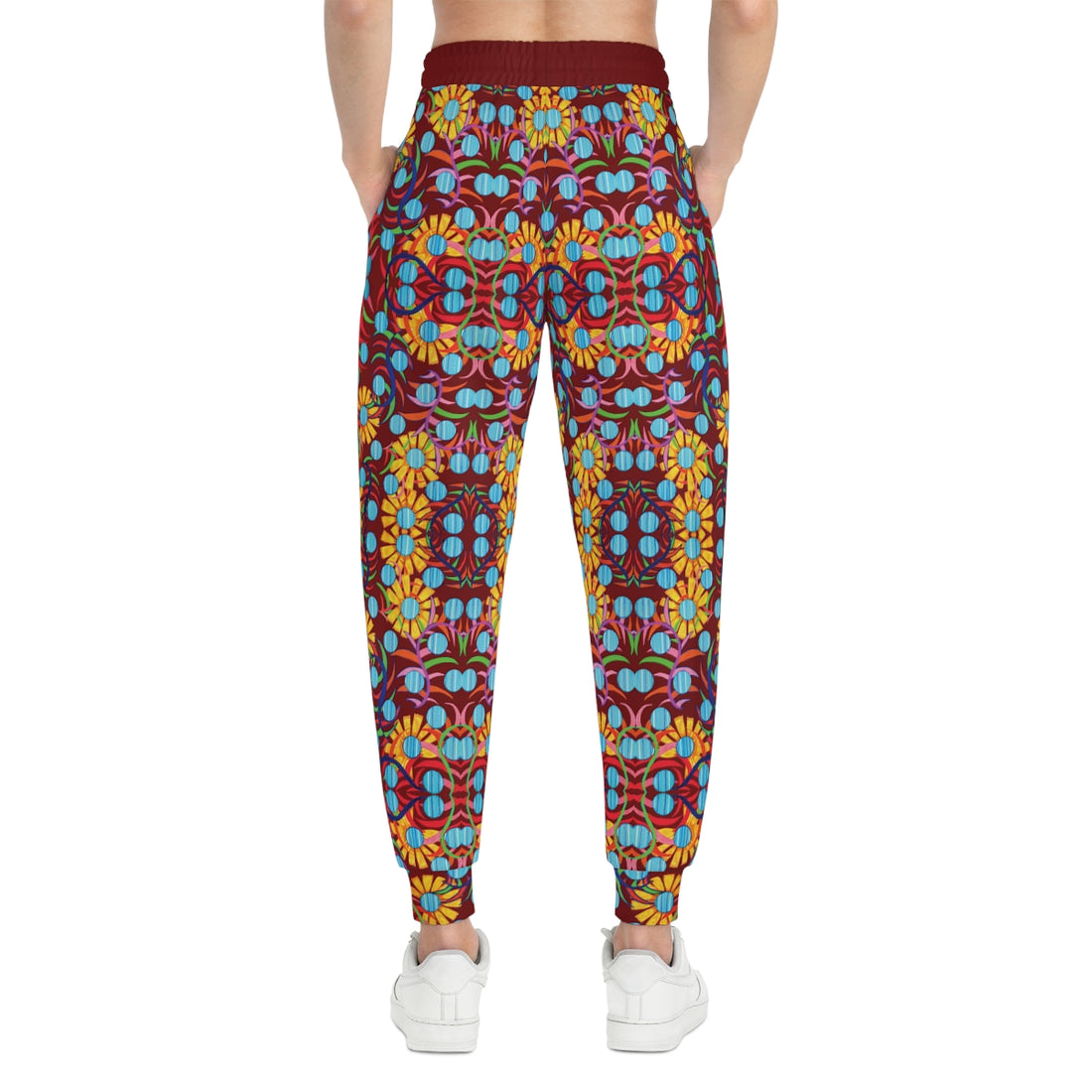 Marsala AOP Sunflower Print Joggers