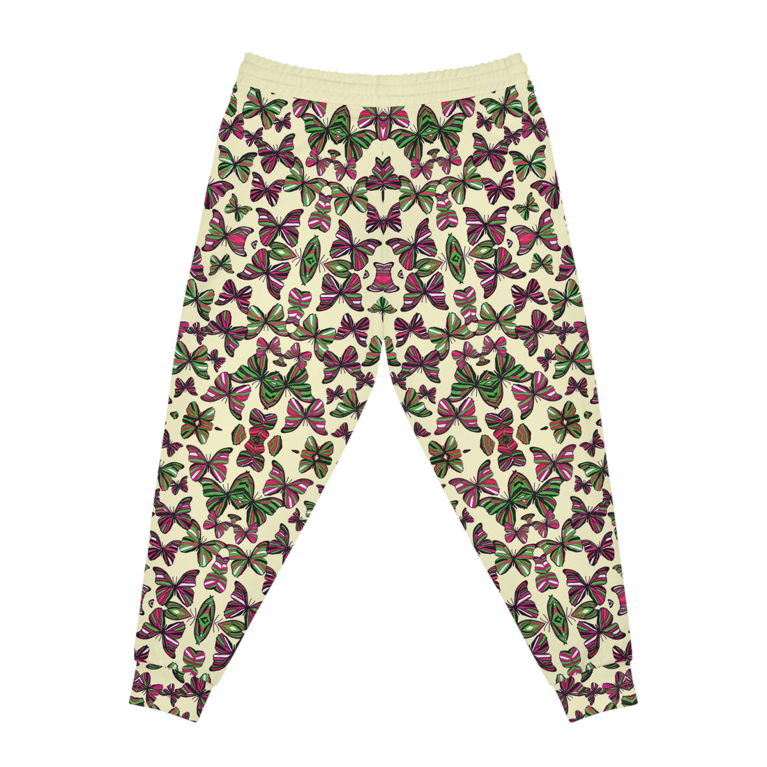 Cream Butterflies Kaleidoscope AOP Joggers