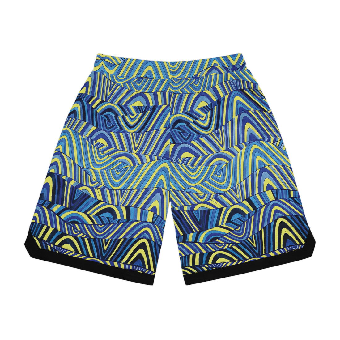 Canary Sonic Basketball Rib Shorts (AOP)