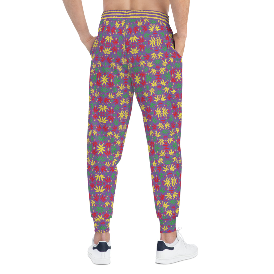 Pearl Purple Tropical Rasta toned Unisex Joggers