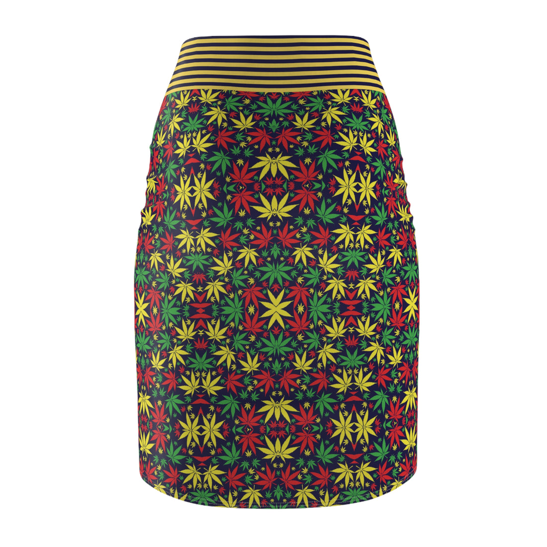 Ink Tropical Rasta Toned Pencil Skirt