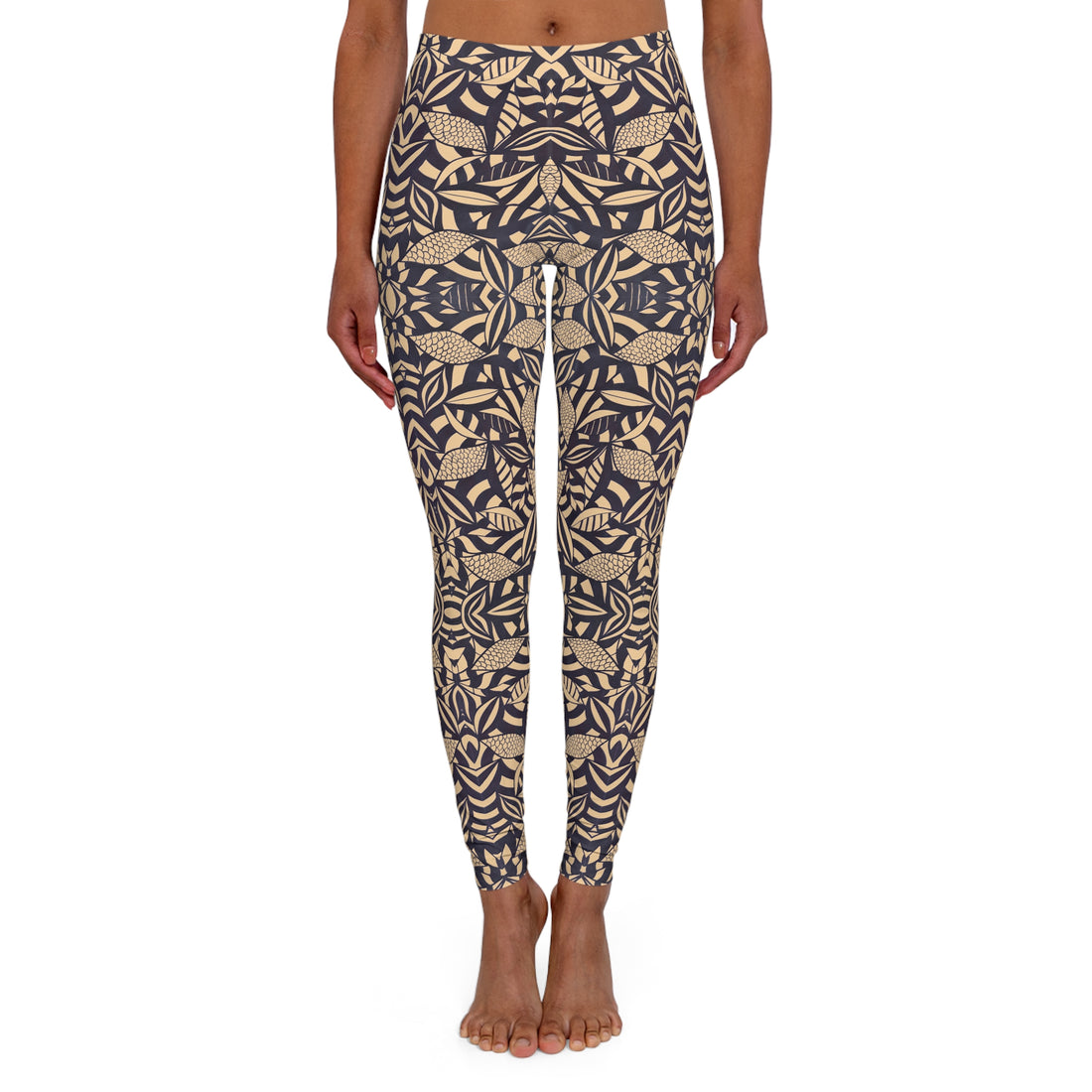 Tuscan Tropical Minimalist Spandex Leggings