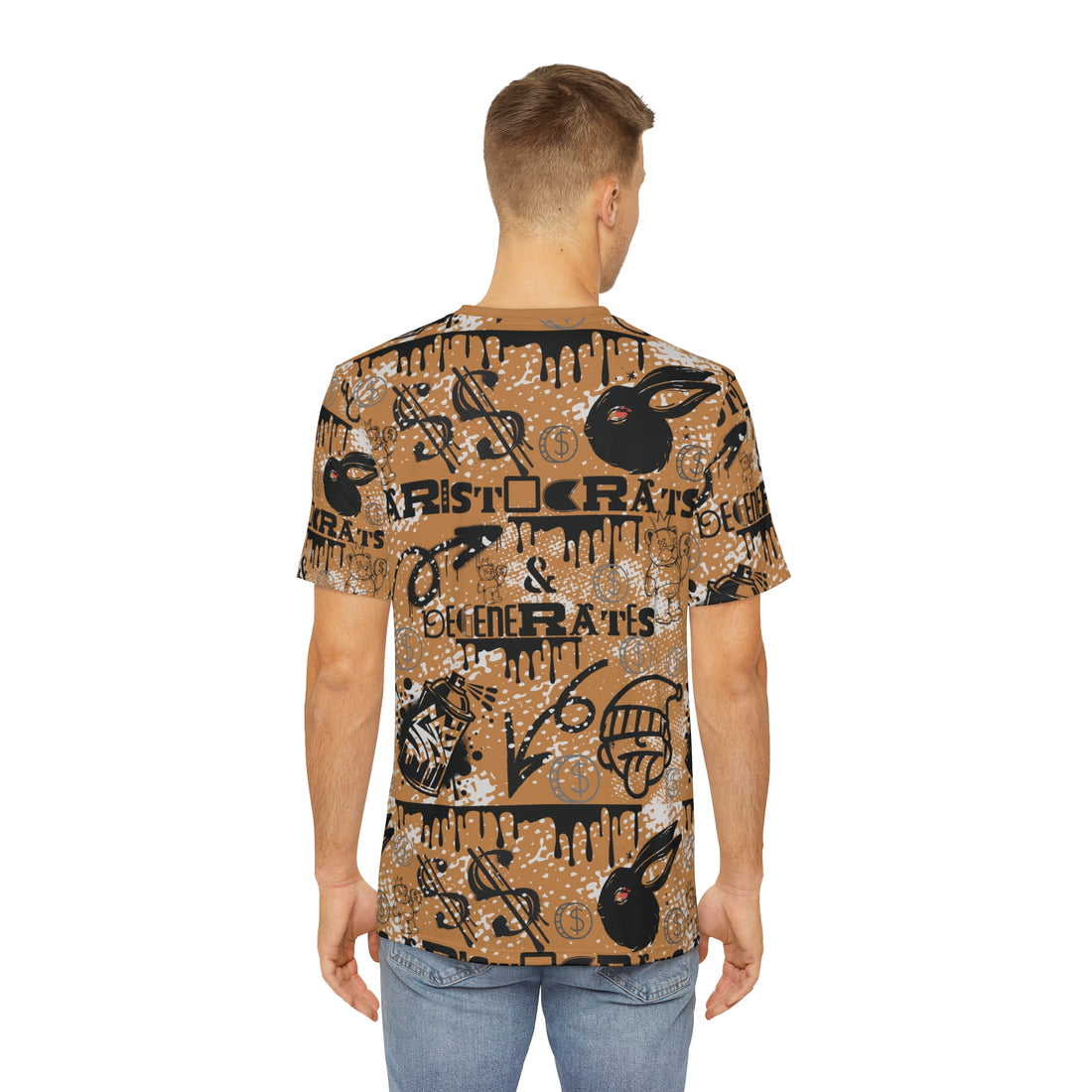 Tussock Graphic Polar Men's Polyester Tee (AOP)