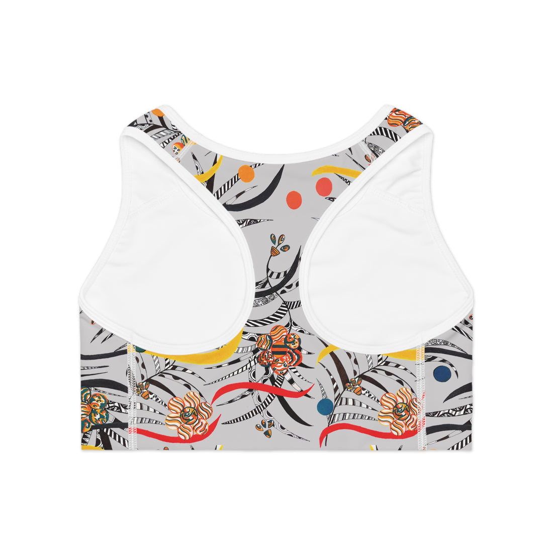 Slate Wilderness Print Racer Back (AOP) Sports Bra