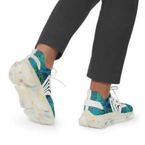 Neon Green Sonic OTT Men's Mesh Knit Sneakers