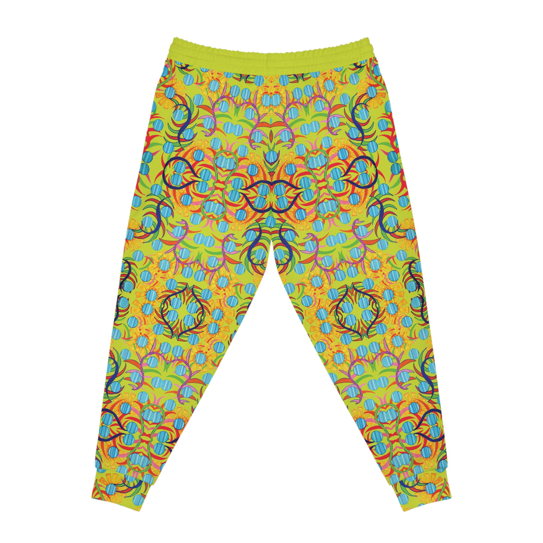 Lime AOP Sunflower Print Joggers
