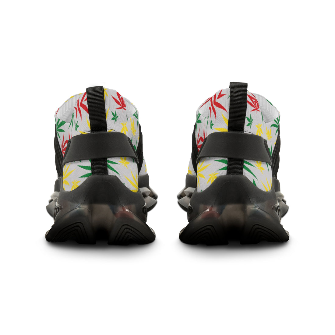 Slate Tropical Rasta Toned Men's Mesh Knit Sneakers
