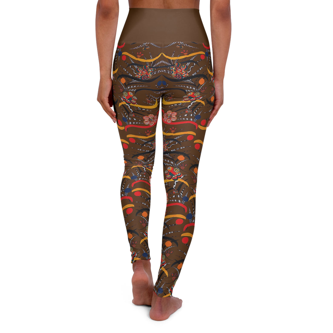 Brown Wilderness Yoga Leggings