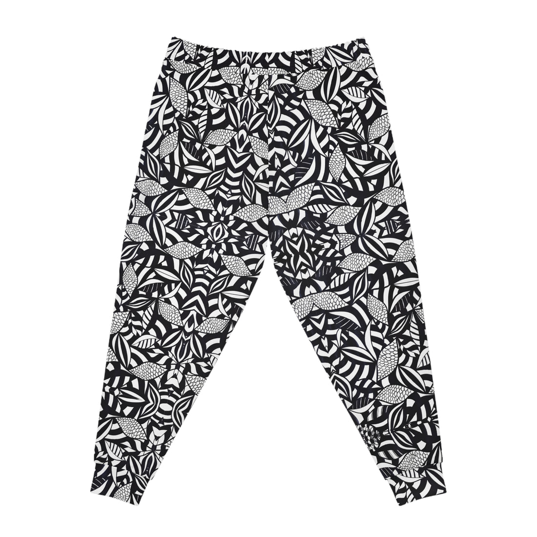 White Tropical Minimalist Unisex Joggers