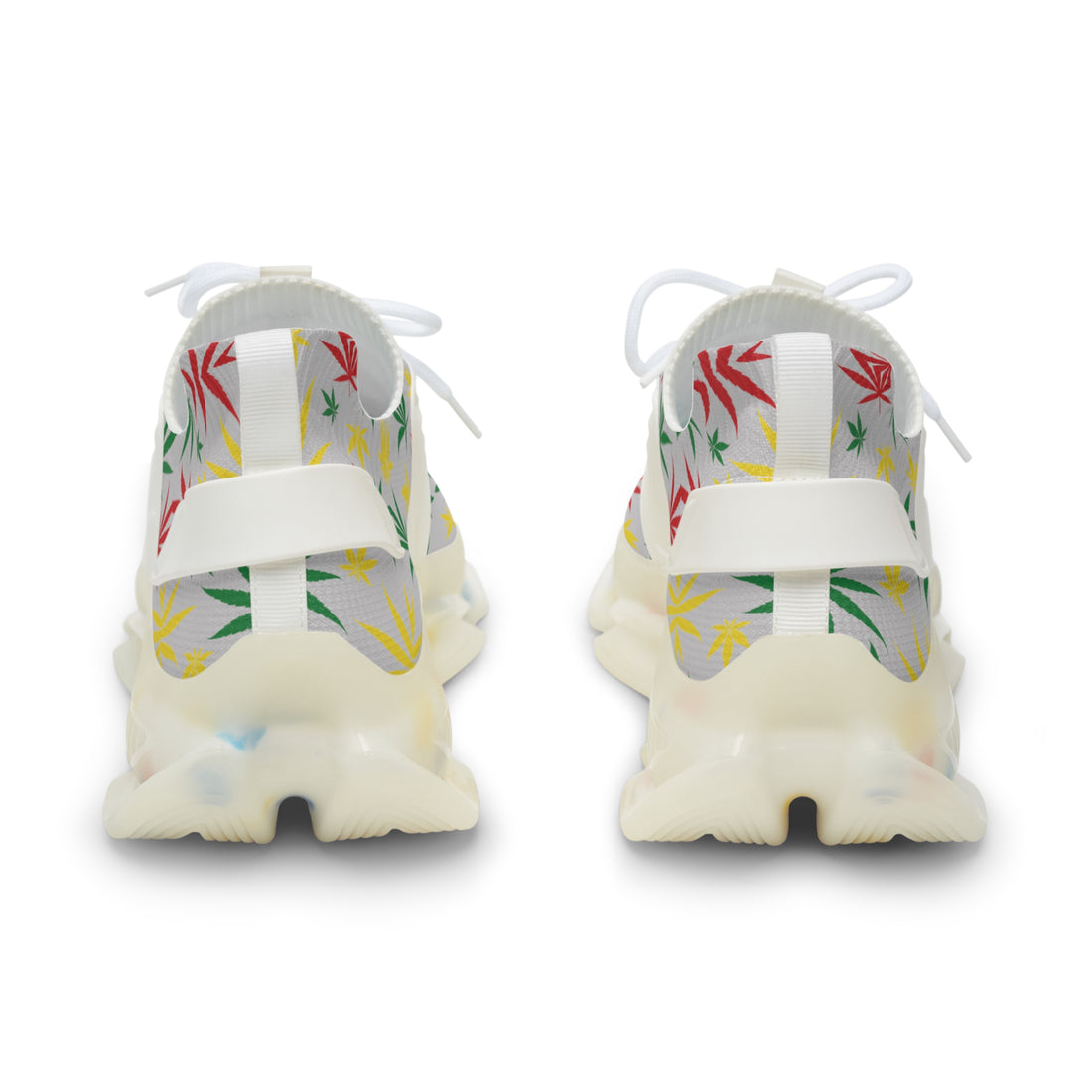 Slate Tropical Rasta Toned Men's Mesh Knit Sneakers