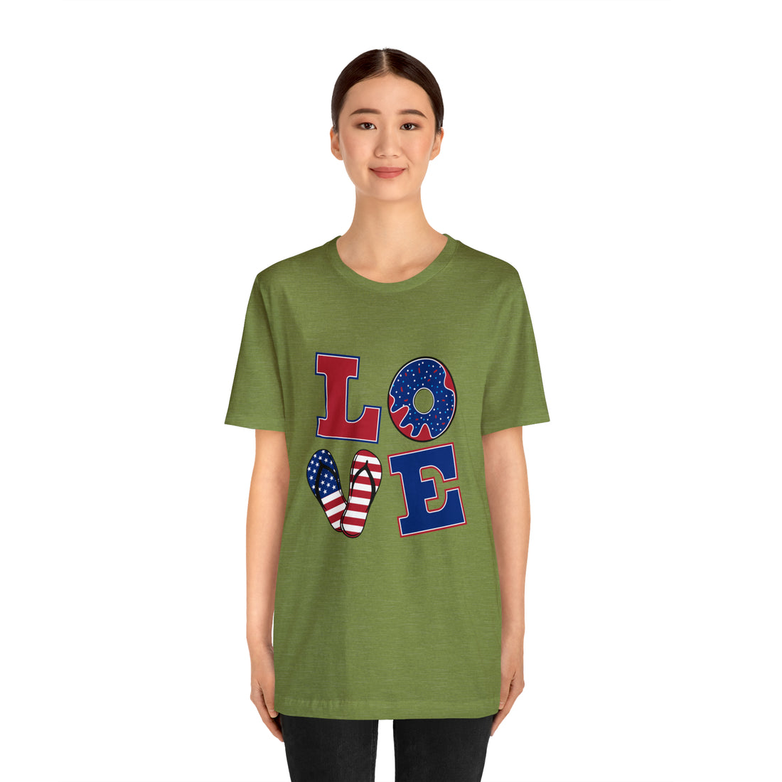 Unisex Jersey American Love Tee