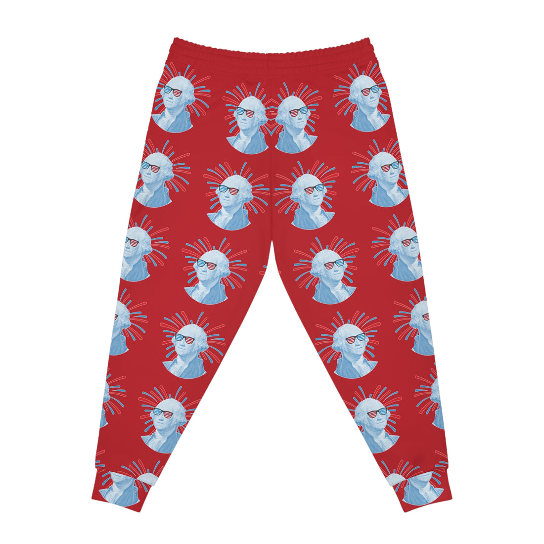 Red Unisex Washington AOP Joggers