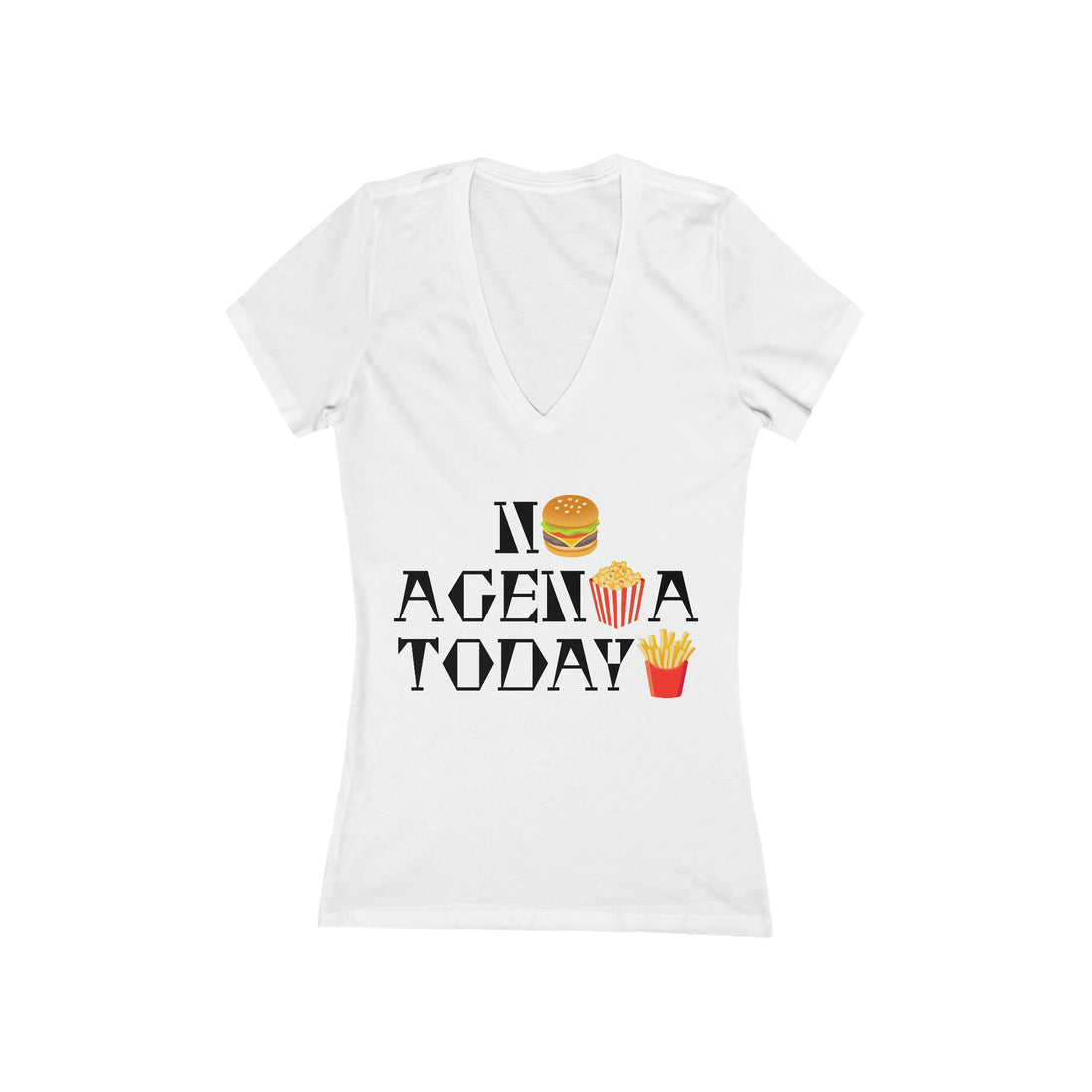 Women's Jersey No Agenda V-Neck Tee