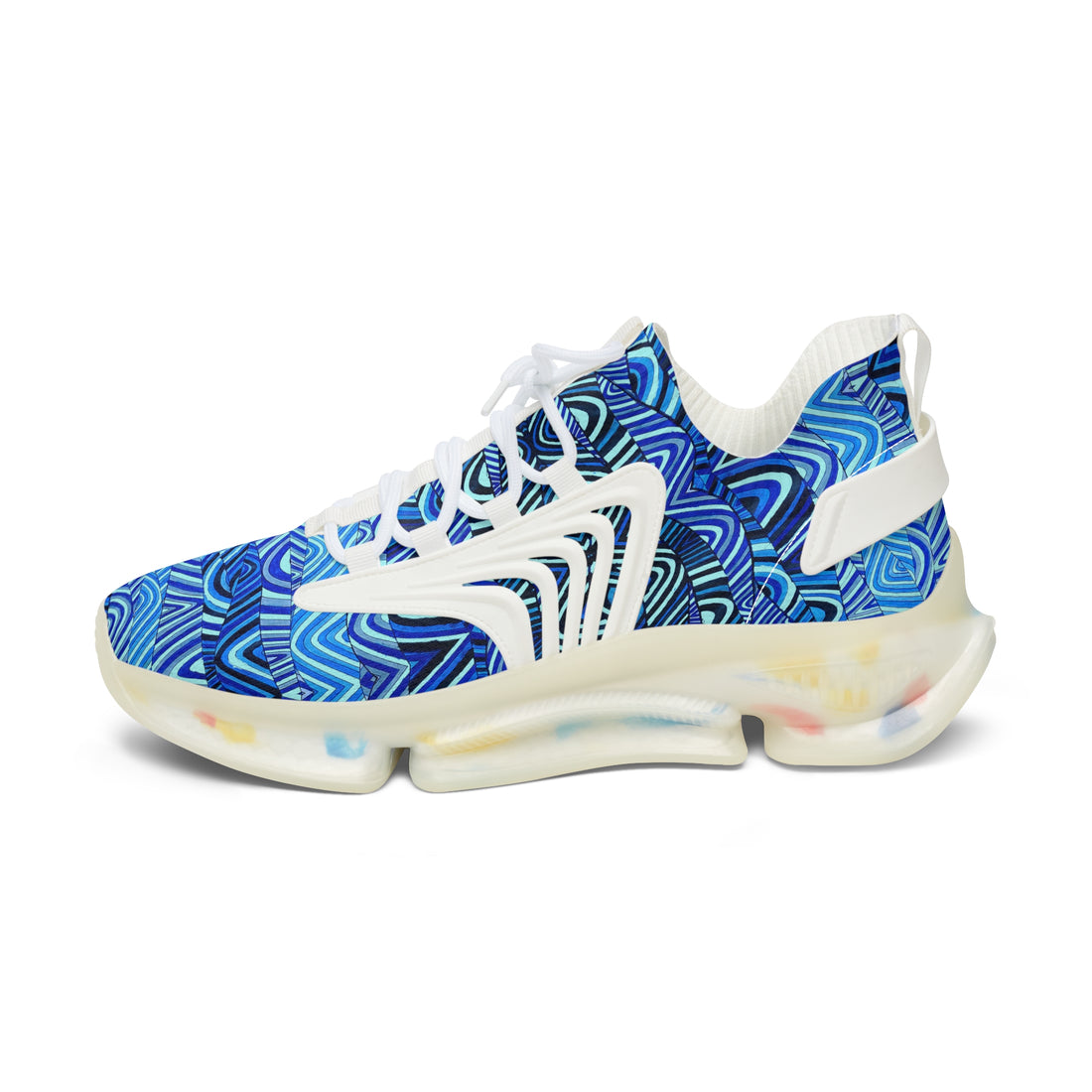 Icy Blue Sonic OTT Women's Mesh Knit Sneakers