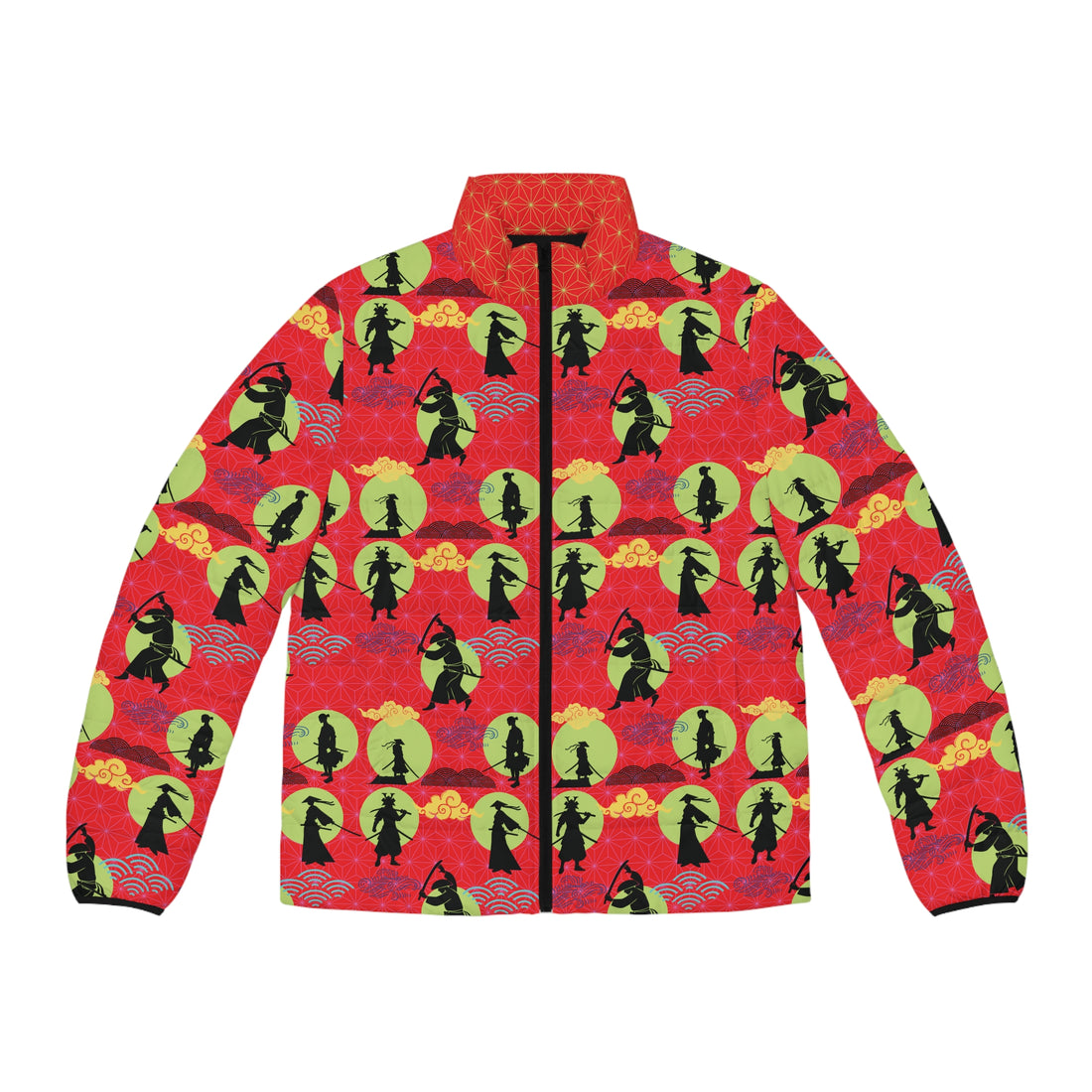 Red Samurai Men's Puffer Jacket