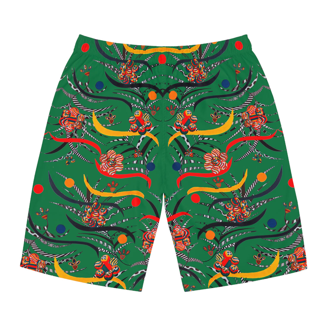 Emerald Wilderness Print Men's Board Shorts (AOP)